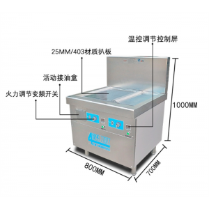 定制扒炉铁板烧灶博士商用电磁加热食品烹饪厨房不锈钢制品设备