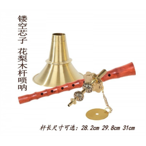 厂家直销红木民间平均孔不定调唢呐红白喜事贵剧唢呐黄铜喇叭
