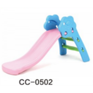 幼儿园室内外游乐设施儿童塑料玩具系列春蚕豪华折叠式小滑梯 CC-0502
