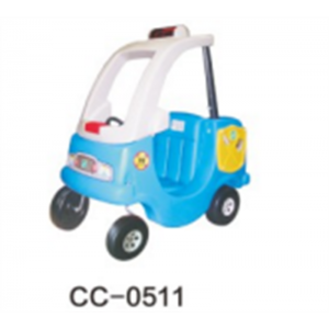 幼儿园室内外游乐设施儿童塑料玩具系列春蚕小警车 CC-0511