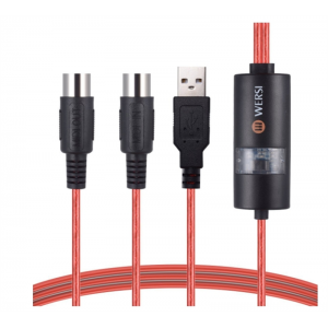 USB IN-OUT MIDI Cable usb TO midi cable 电钢琴鼓音乐编辑线
