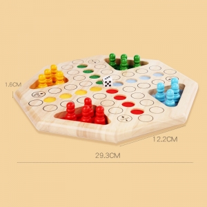 大号儿童飞行棋 木制桌面游戏宝宝亲子互动ML益智棋类玩具批发