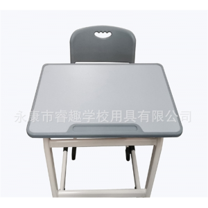 现代简约学校课桌椅 培训辅导班中小学生c型课桌椅定制厂家直供