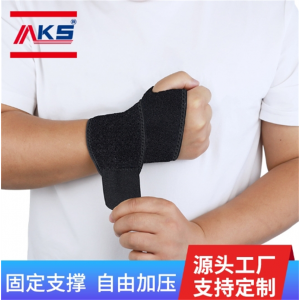 透气加压缠绕运动护腕 护手腕带篮球健身卧推举重拇指扣tfcc护腕
