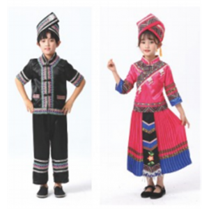 幼儿园辅助用品民族服装系列壮族