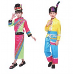 幼儿园辅助用品民族服装系列德昂族
