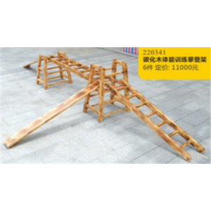 幼儿园户外游乐设施儿童户外碳化木系列碳化木体能训练攀登架 220341