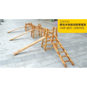 幼儿园户外游乐设施儿童户外碳化木系列碳化木体能训练攀登架 220342