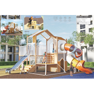 幼儿园户外游乐设施儿童组合滑梯生态木非标系列 YL 00401
