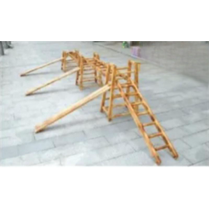 幼儿园户外游乐设施儿童户外攀爬架系列碳化木体能训练攀登架 20 08003