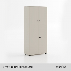 文件柜办公室木质收纳老板背景书柜储物带锁高柜子办公家具资料柜