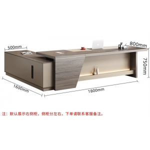 老板桌简约现代大班台总裁办公室办公桌椅组合办公家具老板办公桌