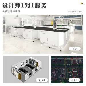 钢木实验台中央台边台化验室操作台工作台带水槽全钢材质