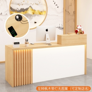 茶馆转角收银台中式商用饭店吧台桌餐饮店餐厅前台桌烧烤店接待台