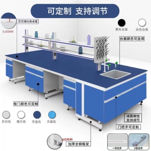实验室钢木实验台工作台全钢试验台中央台边台理化板化验操作桌