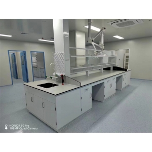 全钢实验台化验室操作台中央台化学试验桌钢木实验室工作 台定制