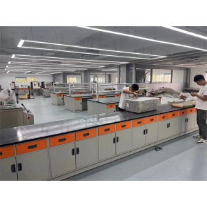 全钢实验台PP实验台 实验室操作工作台钢木实验台全钢中央台实验