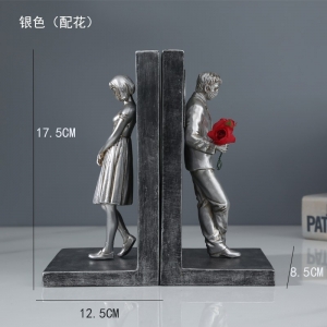 现代创意书挡书立书靠摆件礼物家居书柜饰品北欧书房书桌情侣摆件