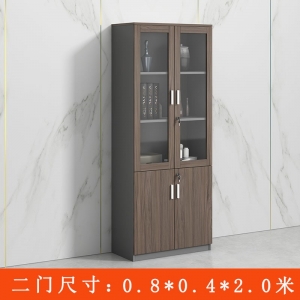 木质文件柜资料柜办公书柜板式档案储物收纳柜办公室背景文件柜子