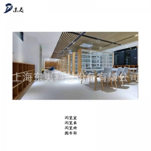 阅览桌 阅览室 图书室 图书馆 资料查阅室 图书架 校园图书角