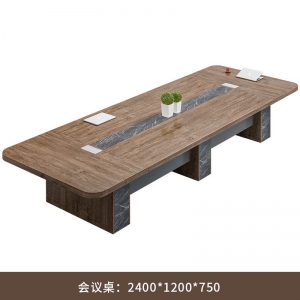 会议桌大长桌简约现代大型会议室洽谈长方形办公家具会议桌