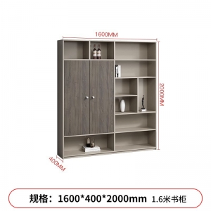 4门书柜办公储物收纳柜子木质书柜展示柜资料柜办公室档案柜办公文件柜