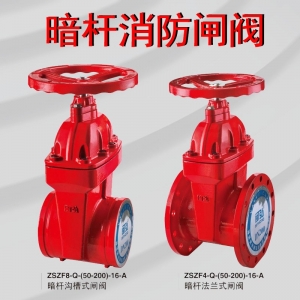消防闸阀明杆闸阀暗杆沟槽式法兰式闸阀消防闸阀ZSZF8-Q-16软硬密