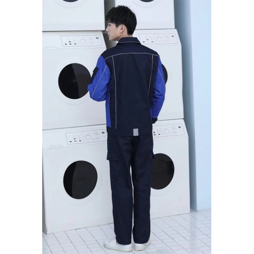 春秋工作服吸湿排汗舒适透气工厂车间保洁机修工作服图2