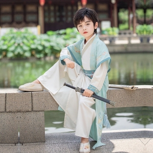 男童汉服春秋2024新款高端唐装武侠公子帅气演出服原创中国风批发