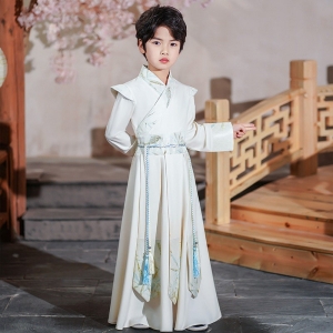 儿童汉服2024春秋新款原创男童古装古风帅气侠客服唐装演出服批发