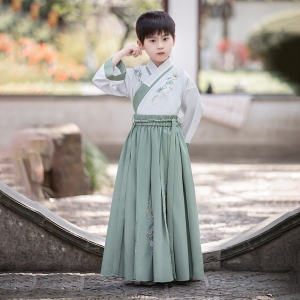 男童汉服2024春秋款儿童古装男孩高端帅气古装国风唐装演出服批发