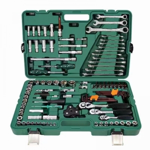 128件随车工具套装机滤扳手内六角螺丝刀套装组合