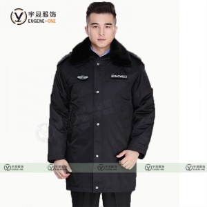 保安大衣冬季军棉大衣加绒加厚防寒服保暖外套冷库专用工作服定制