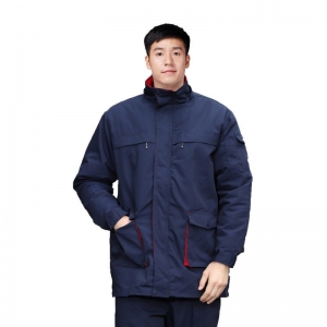 棉衣男女冬季防寒服工作服刺绣印制logo加绒加厚企业团队外套定制