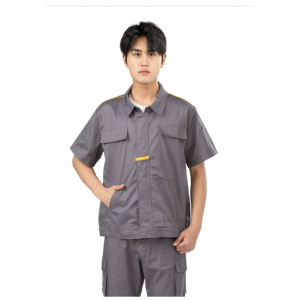 领克汽车4s店汽修工作服短袖夏季售后工装套装工厂车间技师维修服