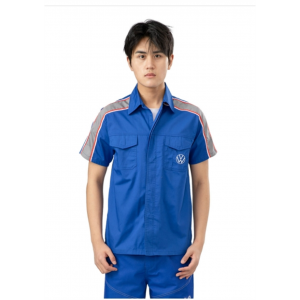 上汽大众汽修工作服套装汽车4S店售后车间维修技师汽修服工装短袖