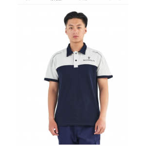 玛莎拉蒂两件套汽修工作服男装短袖上衣4s店工装汽修夏季T恤维修