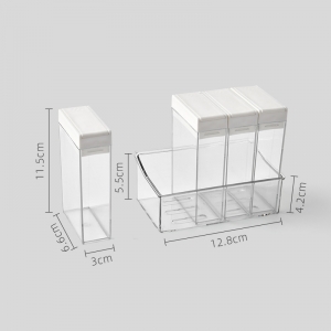 调料盒组合套装家用厨房用品盐糖味精四格收纳多格调味罐调味盒