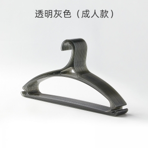 PET透明无痕衣架晾衣服撑子家用挂衣防滑加粗晒衣撑宿舍塑料衣挂
