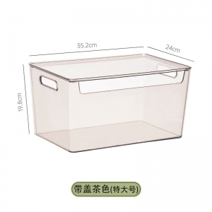 透明整理神器办公置物架桌面化妆品收纳筐护肤品大敞口分类整理盒
