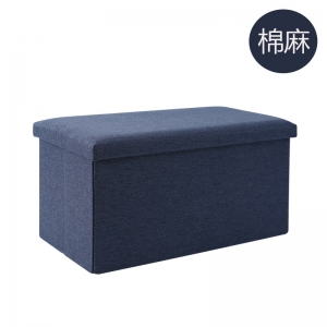 儿童玩具收纳箱多功能创意棉麻收纳凳可坐人储物箱大容量整理凳