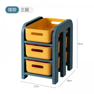 卫生间推车置物架儿童玩具收纳架抽屉式带滑轮储物盒双层浴室柜子