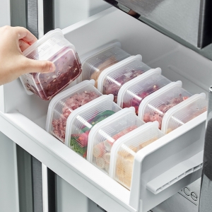 冰箱冻肉保鲜盒食品级厨房果蔬收纳盒食物饺子分类冷藏冷冻存储盒