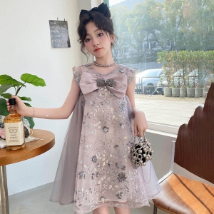 女童连衣裙夏款2024新款儿童裙子大童夏装公主裙夏天小女孩网纱裙