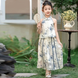 女童汉服连衣裙夏季2024新款夏装中国风儿童新中式裙子套装高级感