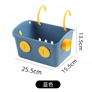 创意机器人造型挂篮置物架 学生床头收纳篮浴室宿舍床边收纳筐