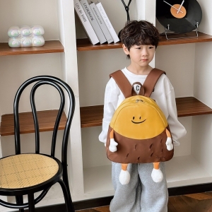 儿童书包幼儿园宝宝男女孩童可爱丑萌双肩包外出轻便减负卡通背包
