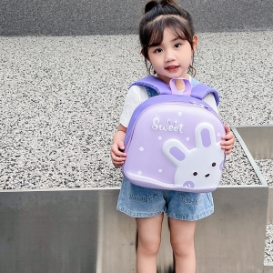 幼儿园可爱卡通儿童书包萌趣小兔子蛋壳背包迷你减负男女童双肩包