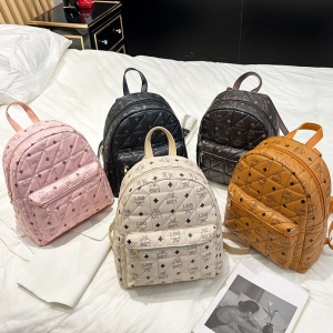 新款绣花背包2024ladies bag复古学生书包时尚大容量女士双肩包