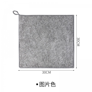竹炭纤维加厚吸水抹布不掉毛不沾油厨房清洁竹纤维去油洗碗巾家用